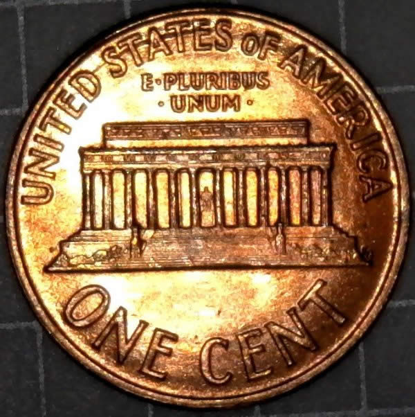 1960-D-Lincoln-Memorial-Cent-With-Die-Clash-On-Reverse-From-OBW-BU-Roll